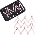 thumbnail image 2 of Portable Pink Color Stainless Steel Pliers Tools Set Round Nose Cutting Wire Plier Kit For Handcraft Beading DIY Jewelry Making, 2 of 4