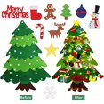thumbnail image 2 of Árbol de Navidad de fieltro DIY, adornos navideños para el hogar, adorno navideño, regalos de Navidad, Papá Noel, árbol de Año Nuevo 2023, 2 of 4