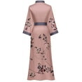thumbnail image 3 of AMITOFO Long Silky Kimono Robes for Women Lightweight Silky Satin Floral Bathrobe Soft Cozy Ladies Housecoat Loungewear, 3 of 9