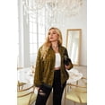 thumbnail image 3 of Zeagoo Women's Sequin Jacket Plus Size Sparkle Long Sleeve Jackets Front Zip Loose Casual Blazer Bomber Jacket with Pockets, 3 of 7