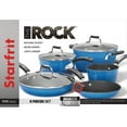 thumbnail image 3 of THE ROCK by Starfrit 034613-001-0000 The Rock By Starfrit 8-piece Cookware Set With Bakelite Handles (blue), 3 of 8
