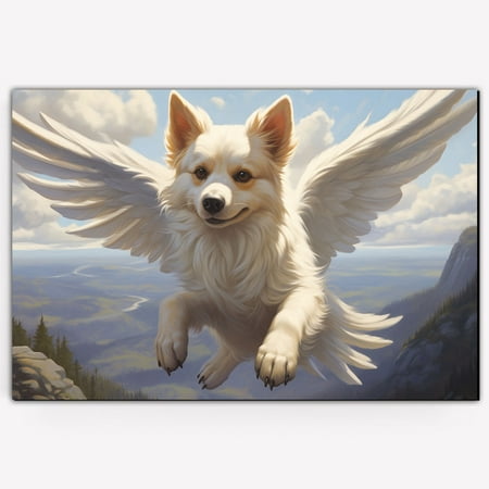 Norwegian Lundehund Pet Memorial Canvas - Dog Memorial Gifts for Loss of Dog Bereavement Gifts for The Loss of Pet - Pet Memorial Gifts - Dog Cat Memorial Poster