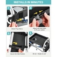 thumbnail image 6 of Walker Tray for Folding Walker – Foldable Tray for Walkers with Side Pockets & Cup Holder, Spill-Proof, Easy Install with Straps, Fits Rolling Walkers with Side Bars, for Meals & Drinks, 6 of 8