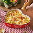 thumbnail image 3 of Ceramic Sakura Pie Pan Heart Shape Christmas Tree Shape Baking Dish for Lasagna, Apple Pie, 3 of 7