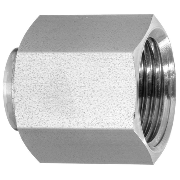 37 Degree Flared Tube Fitting 316 Stainless Steel Cap 3/8" Tube
