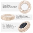 thumbnail image 3 of Exclusivo Mezcla Calming Donut Dog Bed with Non-Slip Bottom, 32 inches Cozy Fluffy Faux Rabbit Fur Round Pet Bed for Medium Dogs, Apricot, 3 of 7