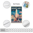 thumbnail image 2 of Buenos Aires Retro Travel Poster Vintage Argentina Tourism with Tango & Obelisco Print Poster, 2 of 8