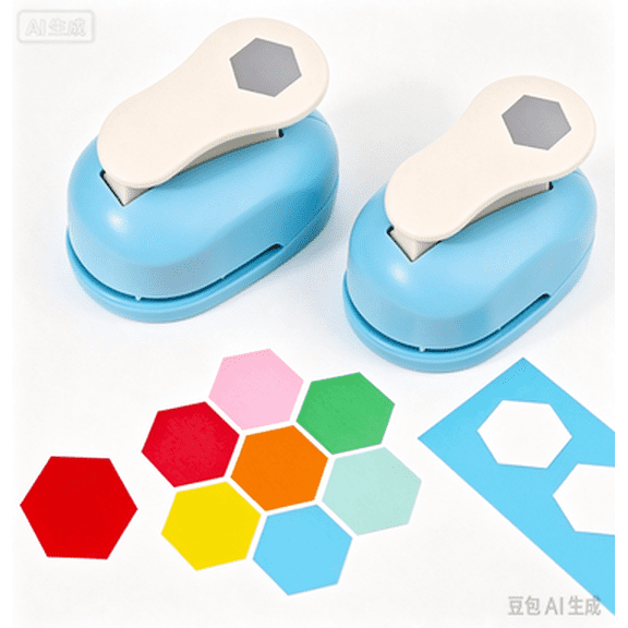 1.5 Inch Hexagon Paper Punch – Craft Shape Punch for Scrapbooking, Card Making, and DIY Projects（M）