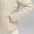 thumbnail image 4 of Njoeus Women's Quilted Jacket Casual Padded Zip Up Stand Collar Puffer Jacket for Women Lightweight Long Sleeve Down Jacket Coat for Fall Winter （Available in Plus Size) Beige XXL, 4 of 6