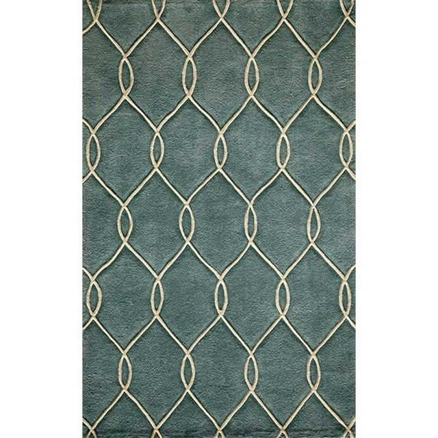 Momeni Bliss 3'6" X 5'6" Contemporary Hand Tufted Rug in Teal