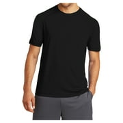 MAFOOSE Mens Tri-Blend Wicking Polyester/Cotton/Rayon Raglan Tee Black Triad Solid X-Small