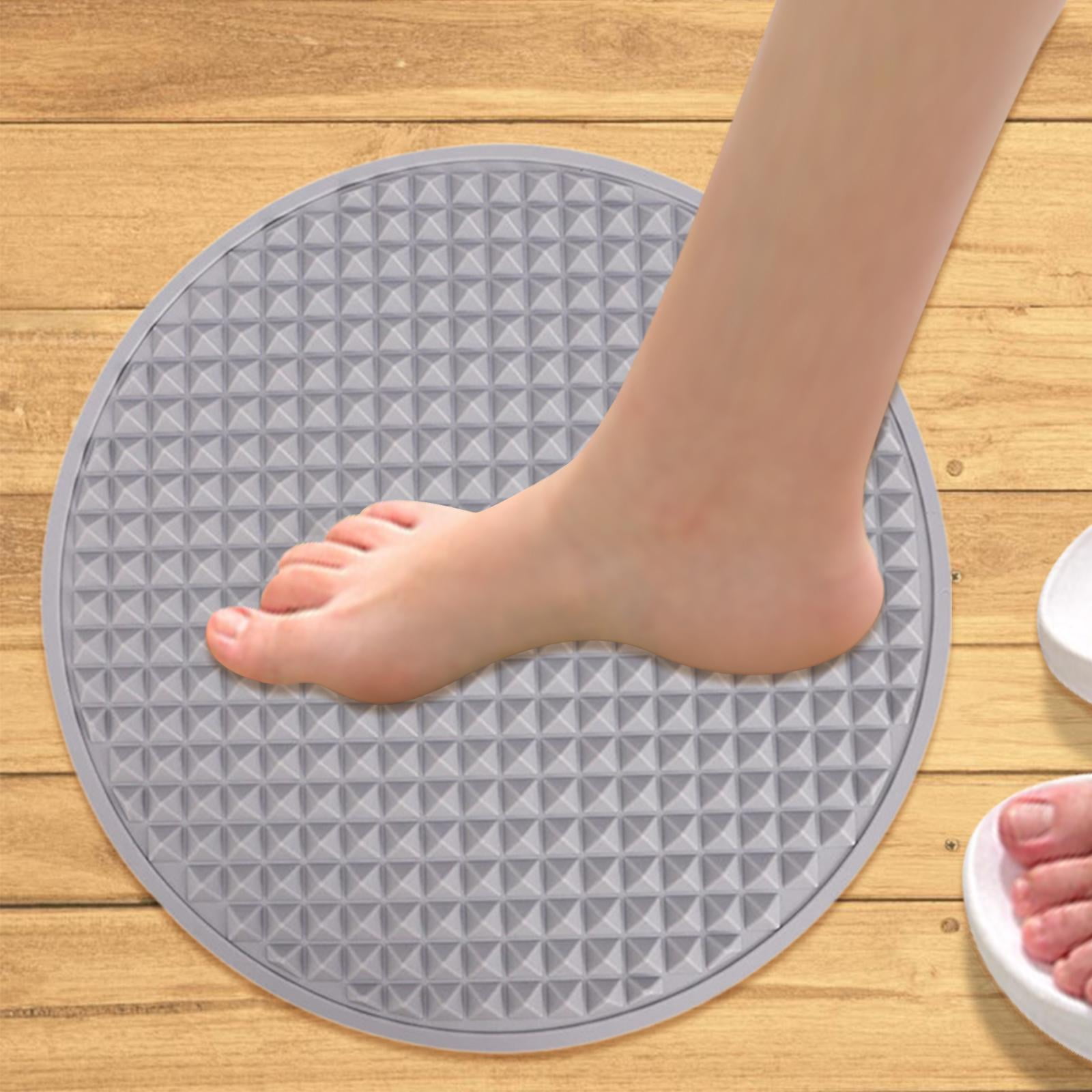 Wswqop Acupressure Mat Massage Blanket Silicone Fitness Walk Massagers Foot Massage Pad Gray