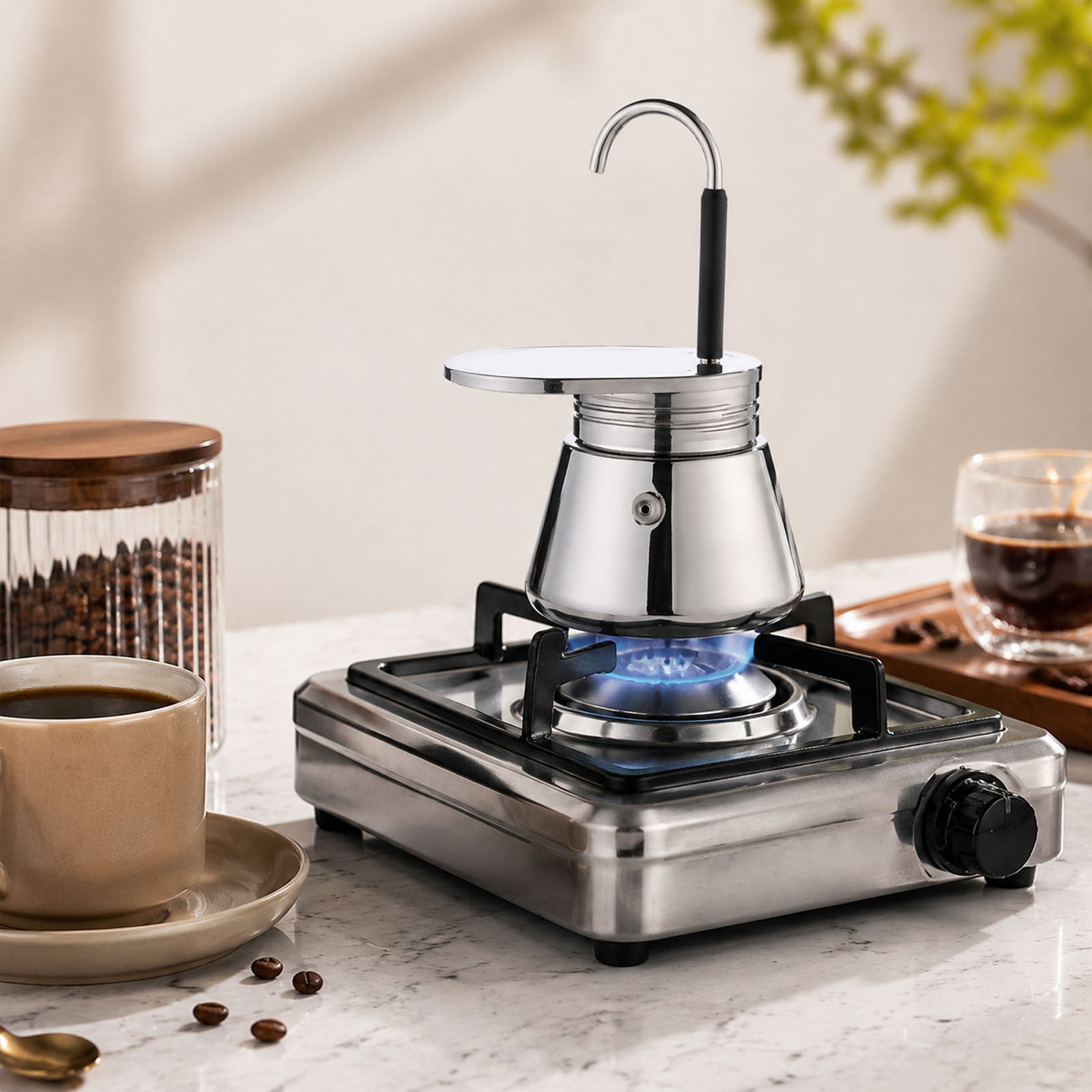 Coletti, Camping Coffee Percolator, 6-Cup, Stainless Steel