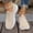 03-Khaki, variant on Women's Slip On Walking Shoes, Breathable Fly Knit Lightweight Comfort Casual Sneakers for Elderly Seniors & Daily Wear 06-White 36