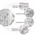 thumbnail image 6 of Gray Botanical Waterproof Fabric Shower Curtain,Watercolor Spring Floral Summer Waterproof Fabric Shower Curtain for Bathroom Curtains Bathtubs Hotel Shower Curtains with 12 Hooks Extra Long 72x96, 6 of 8