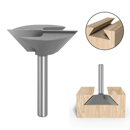 

Fule 8mm Shank Dovetail Joint Bottom Cleaning Router Bit Engraving Bit Milling Cutter