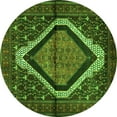 thumbnail image 1 of Ahgly Company Indoor Round Persian Green Traditional Area Rugs, 8' Round, 1 of 1