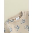 thumbnail image 4 of Infant Baby Girls Boys Pants Set, Panda Print Long Sleeve Crew Neck Sweatshirt with Elastic Waist Sweatpants, 4 of 8