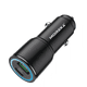 thumbnail image 1 of Turbo Cargador Para Auto Carga Rapida Qc 3.0 2 Puertos Usb. Negro Azul, 1 of 4