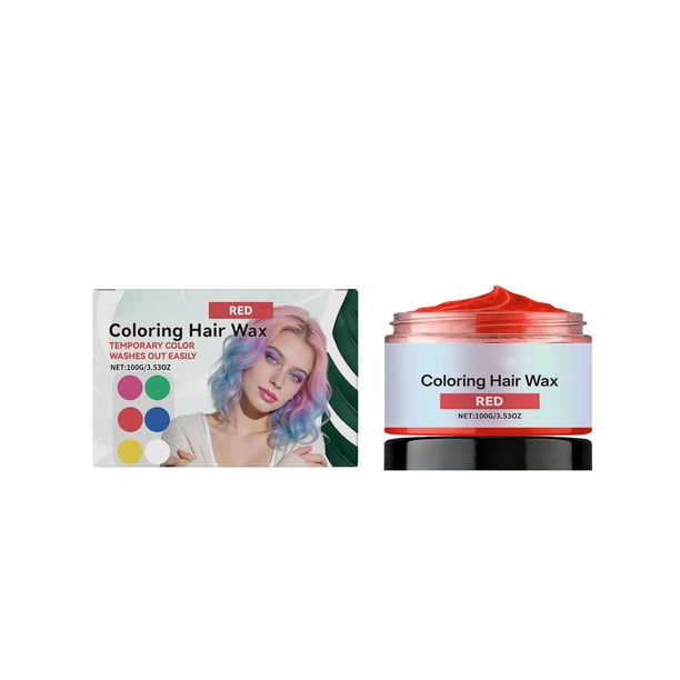 Cera para el cabello, color temporal, lavable, para hombres y mujeres, para fiestas, tinte temporal