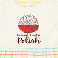 thumbnail image 4 of Inktastic I'm So Cute, I Must Be Polish Sunflower Girls Baby Dress, 4 of 5