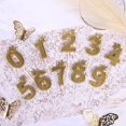 thumbnail image 4 of Hebalg 3inch Birthday Number Candle, 3D Candle Cake Topper with Crown Cake Numeral Candles Number Candles for Birthday Anniversary Parties (Gold; 1), 4 of 7
