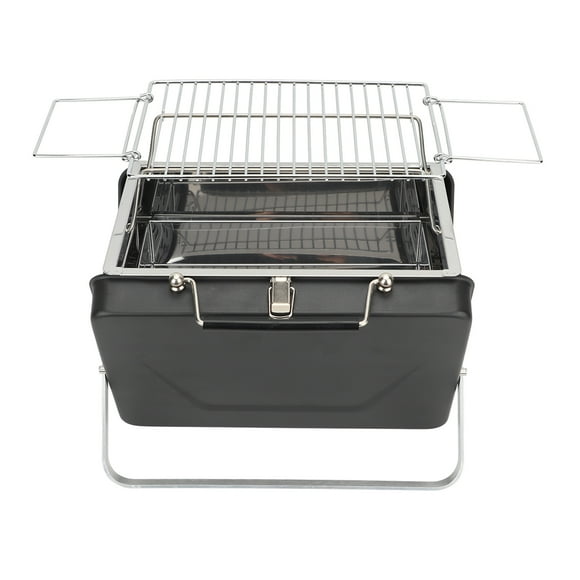 Notebook Charcoal BBQ Grill, Cooking Bars Foldable Easy Portability Small Charcoal Grill, Japanese Hibachi Grill For Outdoor Barbecues Camping Traveling Picnics Garden Beach Party