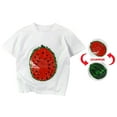 thumbnail image 6 of KAUOD Toddler Kids Watermelon Tops Boys Girls Short Sleeve Crewneck Cotton Shirts Baby Casual Loose Top Preschool Tees, 6 of 6