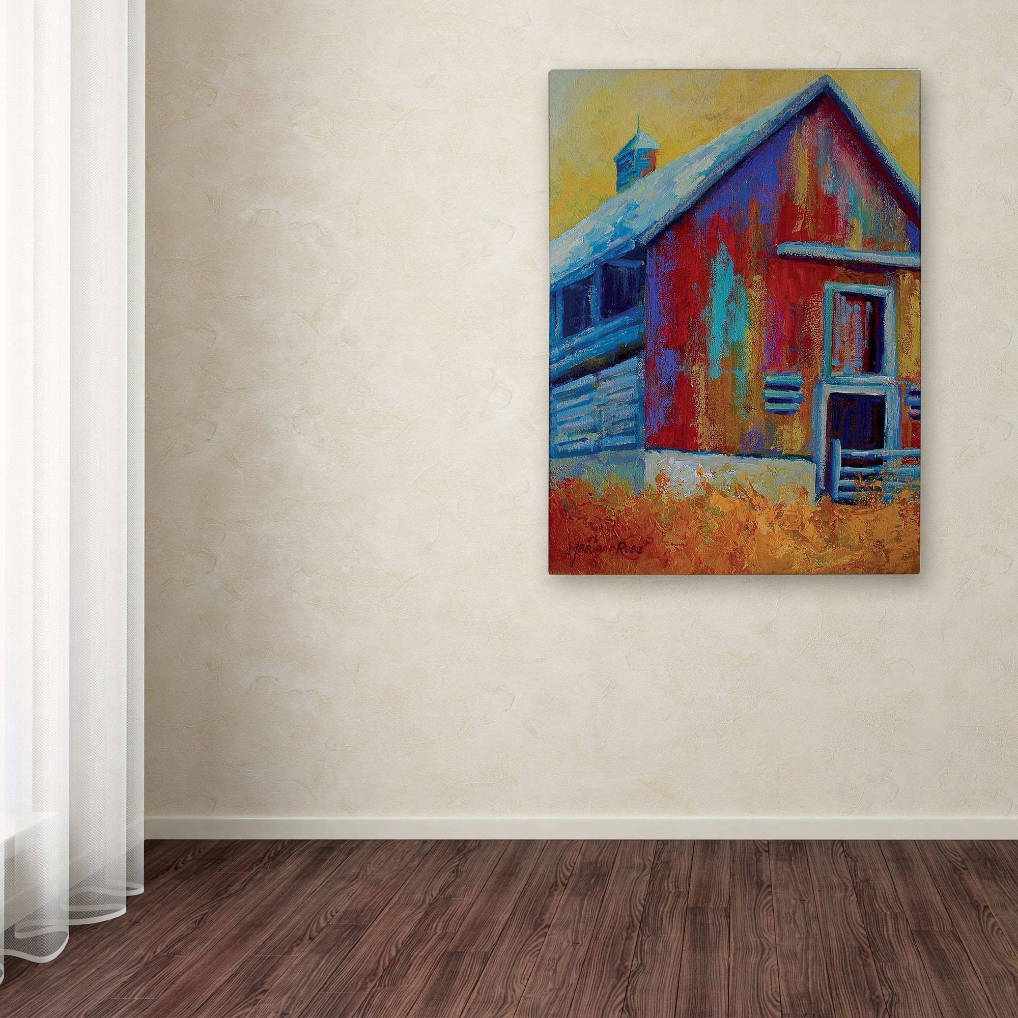 Trademark Fine Art 'Harrys Barn' Canvas Art by Marion Rose