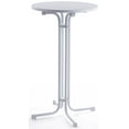 thumbnail image 1 of Bar Height Pub Table with 27-1/2" Round MDF Top, 47-3/8"h Highboy Table with Folding Design for Transport (White) (BAR2847WT), 1 of 1