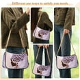 thumbnail image 5 of Silhouette Of An African Woman in A Massive Headdress Leopard Womens Chain Shoulder Bag Tote Handbag Clutch Hobo Purse with Zipper for Travel Casual, 5 of 7