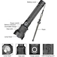 thumbnail image 2 of Led Torch, 90000 Lumens Xhp70 Ultra Powerful Adjustable Zoomable Waterproof Flashlight Torch, Usb Rechargeable Torch, 2 of 3
