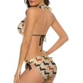 thumbnail image 3 of NICKSUN Women's Bikini Sets, Cute Print Two Piece Bathing Suits Sexy Halter Padded Bikini Swimsuits, 3 of 6