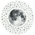thumbnail image 3 of SAFAVIEH Carousel Kids Moon in the Stars Area Rug, Ivory/Gray, 6'7" x 6'7" Round, 3 of 12