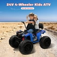 thumbnail image 3 of Accreate 24V Kids ATV, Two Seater Ride on Car 4WD Quad Electric Vehicle, 4x100W Powerful Engine, 3 of 6