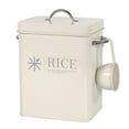 thumbnail image 2 of Metal Rice Storage Container Sealed Food Storage Bin Tins Pots Portable Flour Storage Container for Counter Pantry Restaurant, 2 of 8