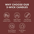 thumbnail image 6 of Goose Creek Harry Potter Gryffindor 3-wick Embered Hearth, Polished Woods, Sweet Tobacco & Battleworn Leather Scented Jar Candle, 14.5oz, 6 of 6