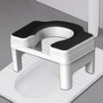 thumbnail image 1 of Taburete de baño para inodoro, taburete de baño para sentarse en cuclillas, cómodo, antideslizante, fácil de limpiar, taburete para niños que van al b 185 cm negro, 1 of 8