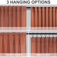 thumbnail image 2 of EcoNesxp 2 Panel Back Pull Pocket Curtain Bohemian Farmhouse Decor 52x84, 2 of 5