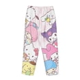thumbnail image 3 of Lsque Sanrio Print Women's Pajama Pants, Lounge Pant - Comfortable Home Wear,Elastic Waistband, Stylish Design-Large, 3 of 9