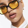 thumbnail image 2 of Gafas de sol cuadradas de tendencia, gafas de sol personalizadas, gafas de sol retro de moda que combinan con todo, 2 of 5