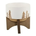 thumbnail image 5 of 4" XMAS Ceramic on Wood Stand,Red, 5 of 5