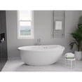 thumbnail image 2 of ANZZI Jetted Whirlpool Bathtub Drain Leni, Freestanding Soaking Tub with Reversible 5.9 ft. White, 2 of 12