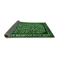 thumbnail image 2 of Ahgly Company Indoor Round Oriental Emerald Green Industrial Area Rugs, 3' Round, 2 of 4