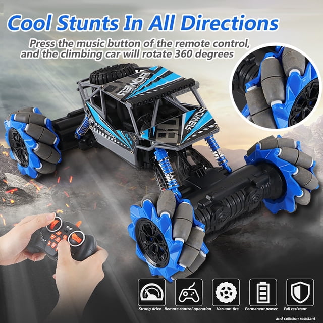 Remote Control 4Wd 360 Degree Directional Dance Stunt Pvc Climbing Car For Kids