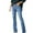 Blue, variant on Bmisegm Womens Stretch Slim Fit Multi Button Flared Denim Pants Y2K Jeans for Women Dark Blue M