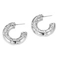 thumbnail image 1 of Boucles d'Oreilles Creuses en Acier Inoxydable Minimaliste C-Forme Boucles d'Oreilles Creuses pour les Femmes Léger Urbain Glamour Bijoux Style Minimaliste, 1 of 8