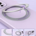 thumbnail image 3 of Rotatable Ring for iPhone 15 Pro Max Case with Kickstand, Compatible with Magsafe, Magnetic Ring Holder Support Car Mount, Military Grade Shockproof Slim Phone Case for iPhone 15 Pro Max, Grey, 3 of 8