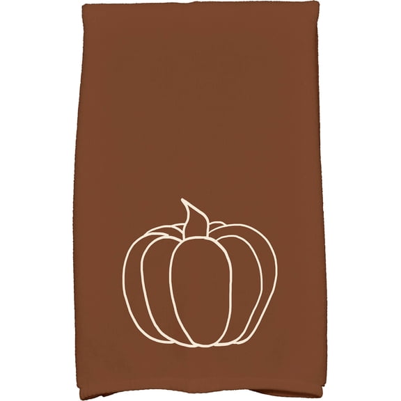 Simply Daisy 18" x 30" Pumpkin Pie Holiday Geometric Print Kitchen Towel