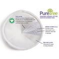 thumbnail image 2 of Organic Cotton Washable Nursing Pads - PureTree Reusable Breastfeeding Pads 4.5" Diameter (Pack of 10), 2 of 7